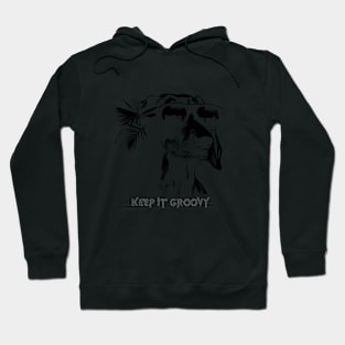 Keep it Groovy, Dog Tropical Style Hoodie